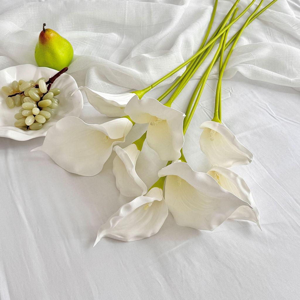 Realistic EVA Calla Lily Artificial Flower Arrangement for Home & Wedding Decor