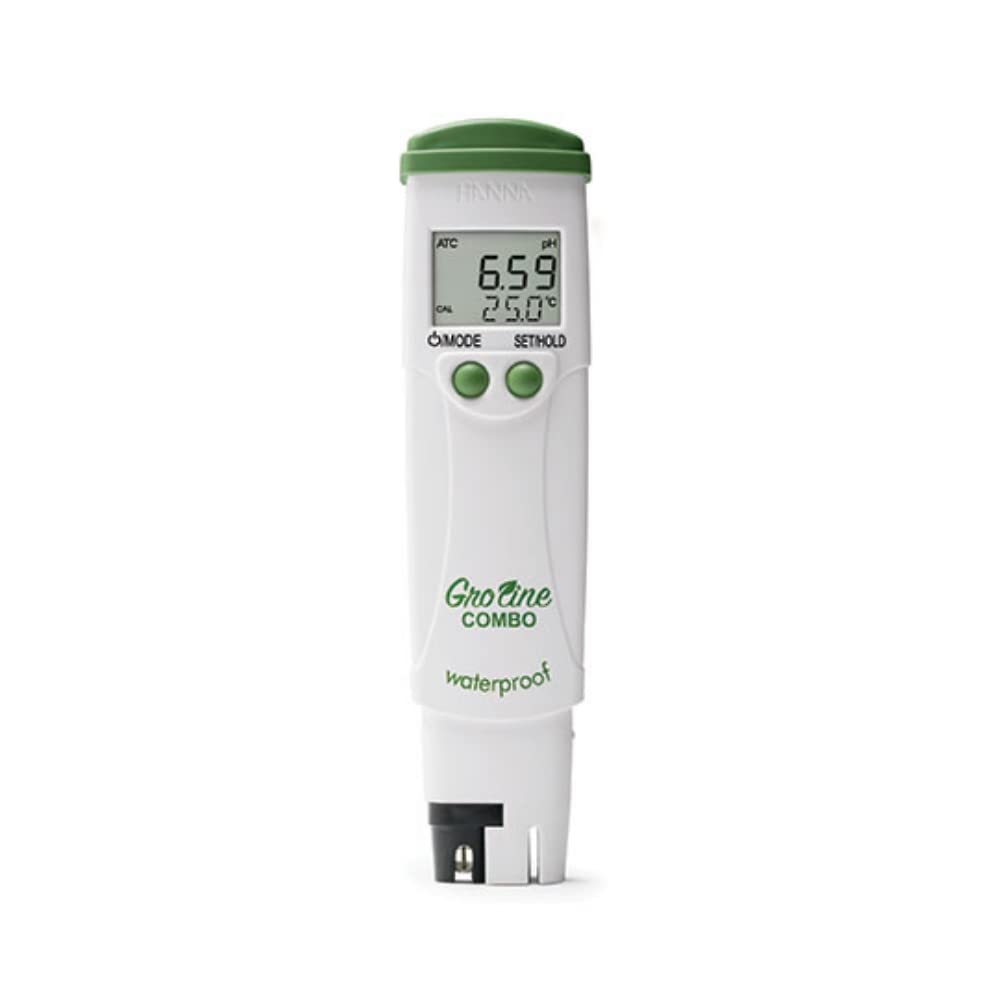 

Hanna Instruments Japan GroLine Combo Tester HI98131 pH/EC/TDS/℃ білий