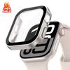 Waterproof Case Screen Protector glass+Cover for Apple Watch Ultra 49mm 46mm 45mm 44mm 42mm 41mm 40mm  iWatch 10 9 8 7 6 5 4