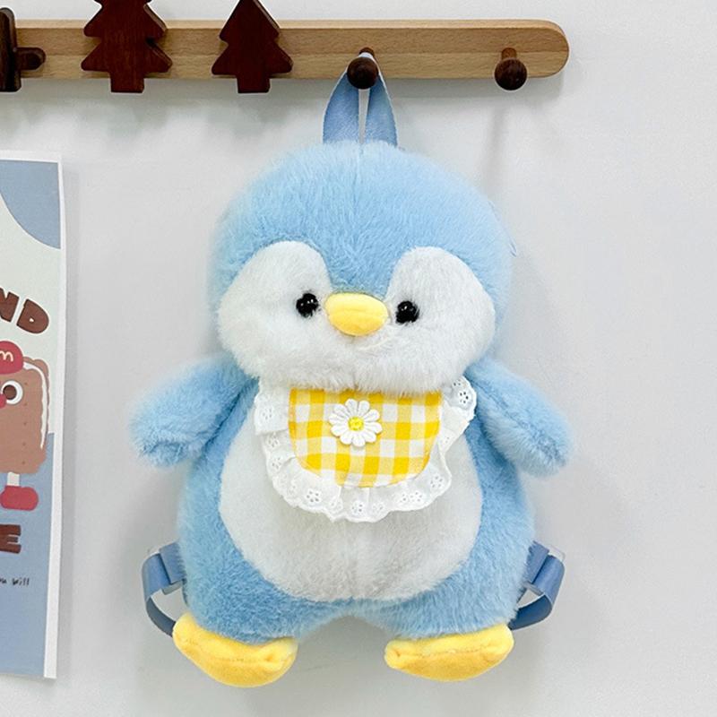 

Мультяшный Фартук Пингвин Рюкзак Девочка Сердце Милая Плюшевая Кукла Пингвин Кукла синий