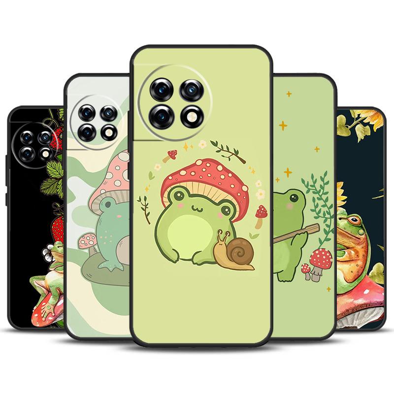 Cottagecore Frog Mushroom Aesthetic Case For OnePlus Nord 3 2T N10 N20 CE 2 Lite OnePlus 9 10 Pro 9RT 10R 10T 12R 11 12 Cover