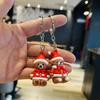 Christmas Keychain Cartoon Teddy Bear Pendant Shopping Mall Holiday Event Decoration Christmas Bank Company Small Gift