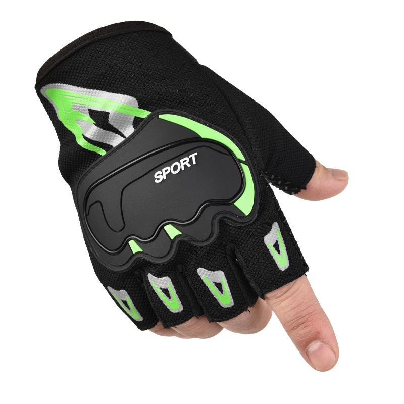 Half-Finger Breathable Polyester Workout Gloves for Men Women Fitness Training Gym Weightlifting