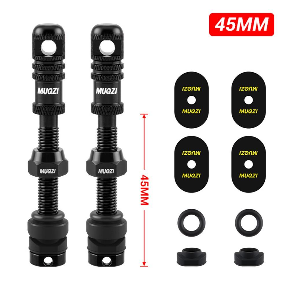 45mm Length Tubeless Presta Valve Stem Tubeless Design Bicycle Air Nozzle Bicycle Accessories