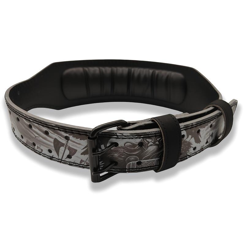 Ceinture de musculation pour la salle de sport, Ceinture de powerlifting style mythologie, Ceinture de fitness en PU pour hommes et femmes, Support lombaire pour l'entraînement de force en salle de sport