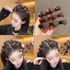 Flocking Love Diamond Hair Clip: New Year's Hair Braiding & Bangs Accessory
