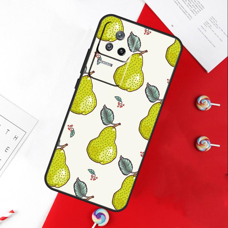 

Avocado Pear Papaya Fruit Cover For Xiaomi 14 Ultra 15 13 11T 12T 13T 14T Pro POCO X7 Pro X3 X5 X6 M6 F5 F6 Pro Case Xiaomi 12T (12T Pro)