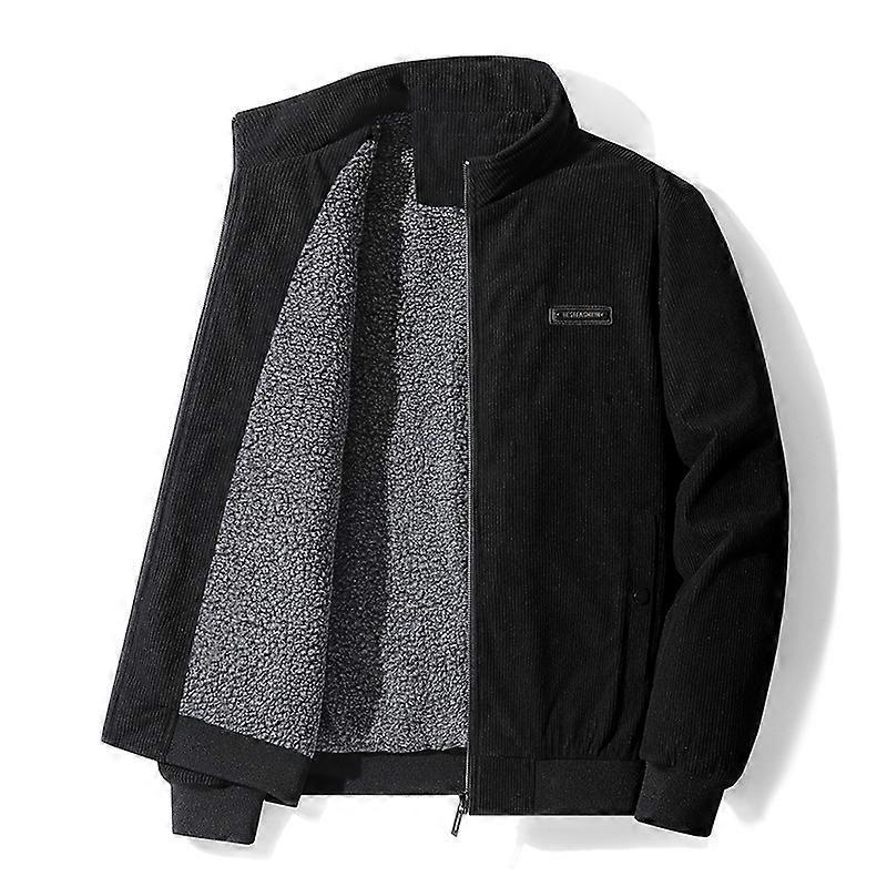 Jachete de Corduroy pentru Bărbați Paltoane Calde de Iarnă Jachete de Iarnă din Fleece Îmbrăcăminte Exterioară pentru Bărbați Paltoane Casual de Iarnă Jachete Casual pentru Bărbați de Bună Calitate