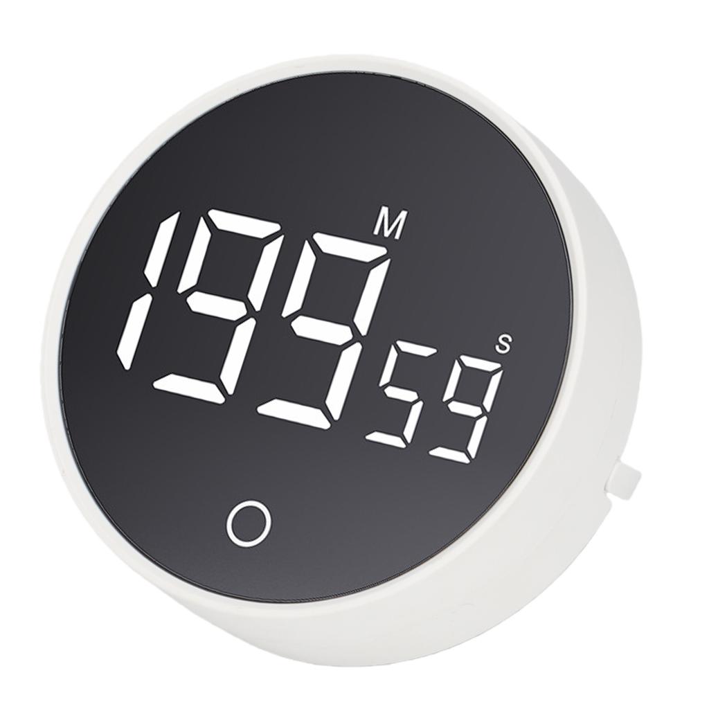 Rotating Countdown Timer LED Visual Student Exercise Reminder White