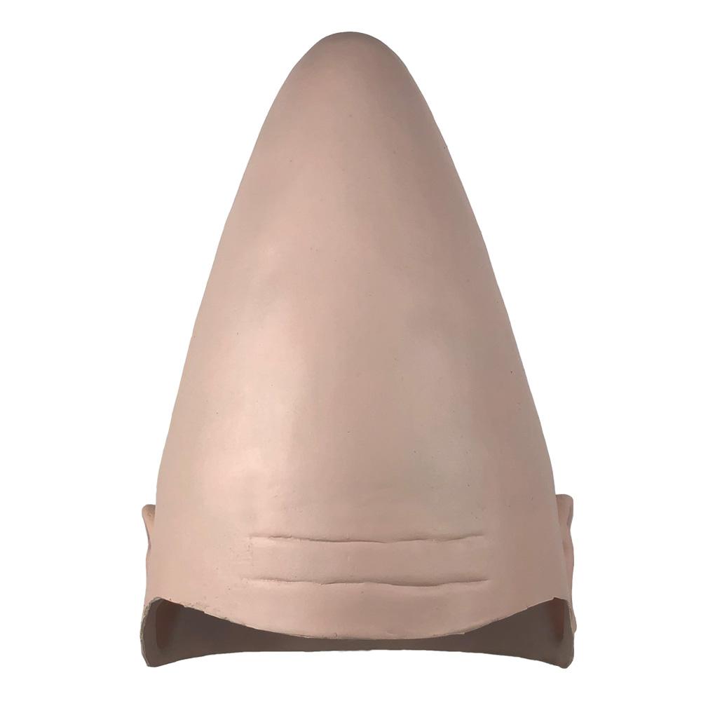 Conehead Conical Alien Mask Cap Cosplay Fake Eagg Shaped Skin Latex Helmet Halloween Carnival Purim Party Costume Props
