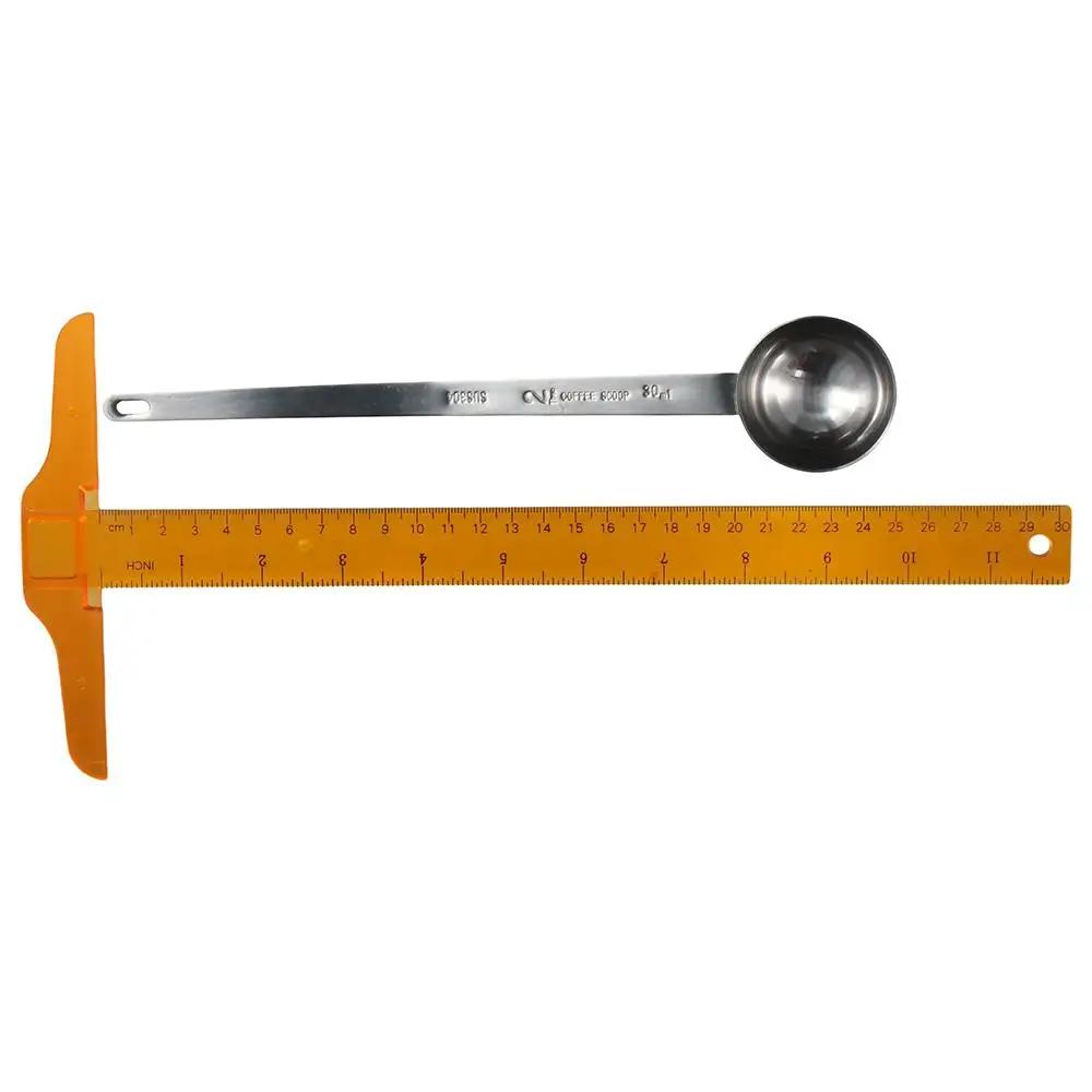 Paletta dosatrice per caffè in acciaio inox con manico lungo e spessore 5/10/15/20/25/30 ml, adatta anche per caffè e latte in polvere.