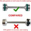 3mirrors UPGRADE Billet Aluminum Oil Diverter Barbell w/DOUBLE O-rings, Oil Tube Hold Down, Front Gallery Plug Compatible with GM LS Engines, Better