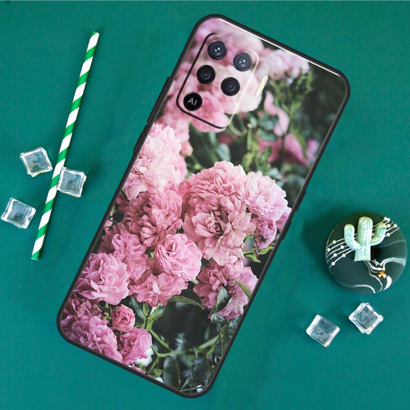 Peonies Beautiful Flower Phone Case For Oppo A18 A38 A58 A78 A98 A40 A60 A80 A91 A15 A17 A74 A94 A54 A57S A16 A76 A96