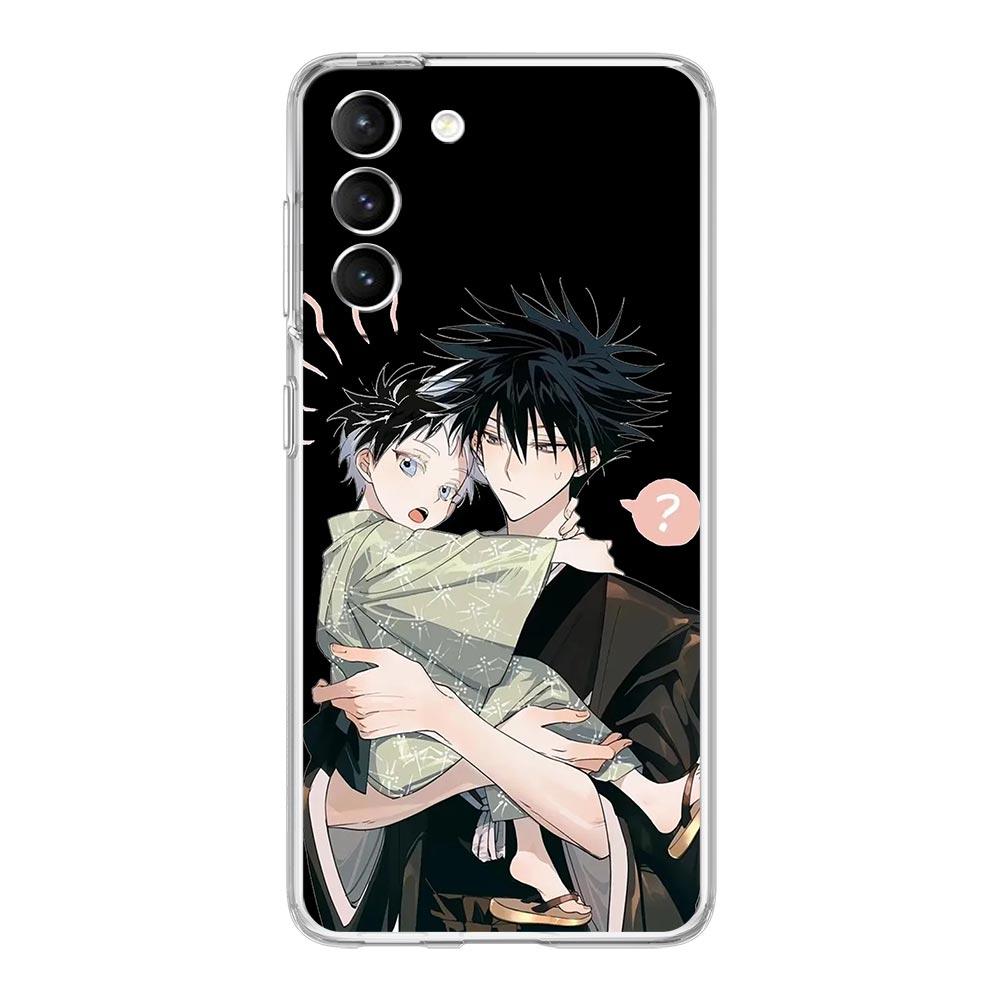 Módní Jujutsu Kaisen Cool pouzdro na telefon pro Samsung Galaxy S22 5G S20 Ultra S21 FE 5G S10E S9 S8 S10 Plus Note 20 10 Průhledný kryt