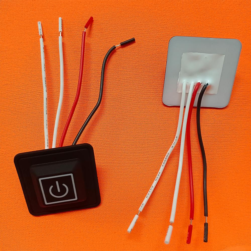 1PCS 3.7-12V DIY Temperature Controller Rheostat Silicone Button Switch Waterproof Temperature Control Switch