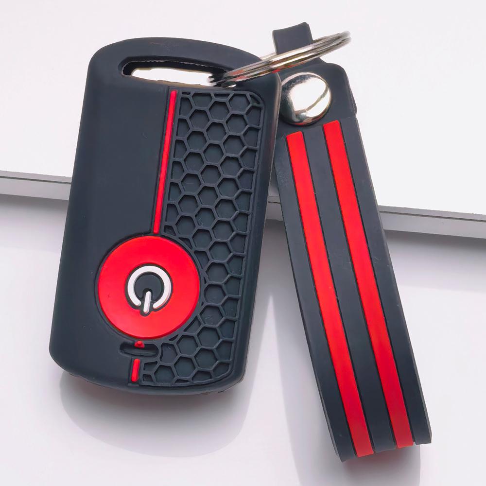 Key Fob Cover for YAMAHA Nmax XMax 300 400 Aerox with Keychain Anti-Scratch Surface Shockproof Structure Soft Grip Texture Easy Install Design