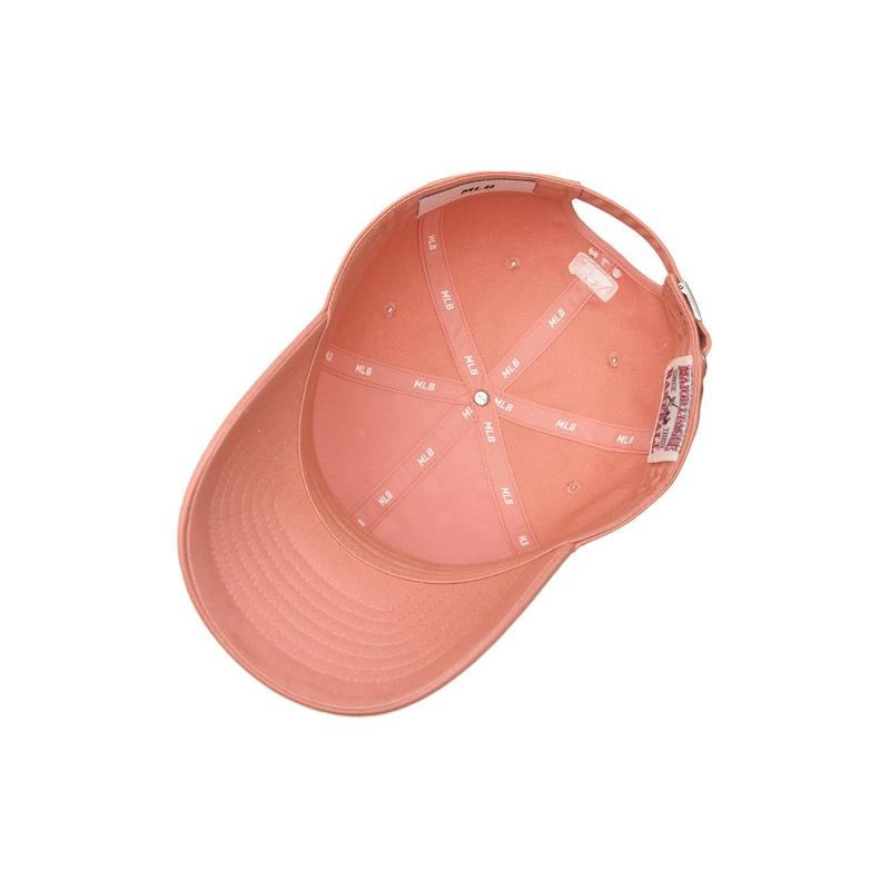 MLB Cotton Baseball Caps Unisex Grapefruit Pink COM Fashion 3ACP6601N-07COM