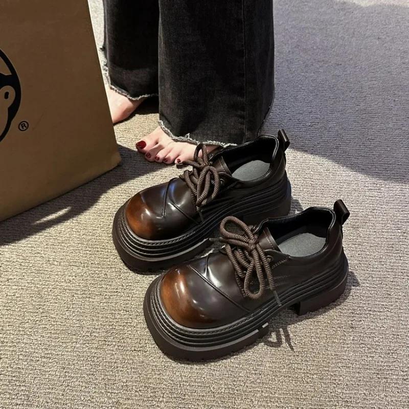 Мода 2024 Нові жіночі лофери Японські туфлі Мері Джейн Жіночі Вінтажні Дівчата Студенти JK Уніформа Лоліта Підбори Платформа Взуття Косплей