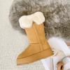 Fashion Winter Half High Chunky Women's Snow Boots Round Toe Plush Ladies Shoes 2025 Novelty Comfortable and Elegant Fashion Chic Boot