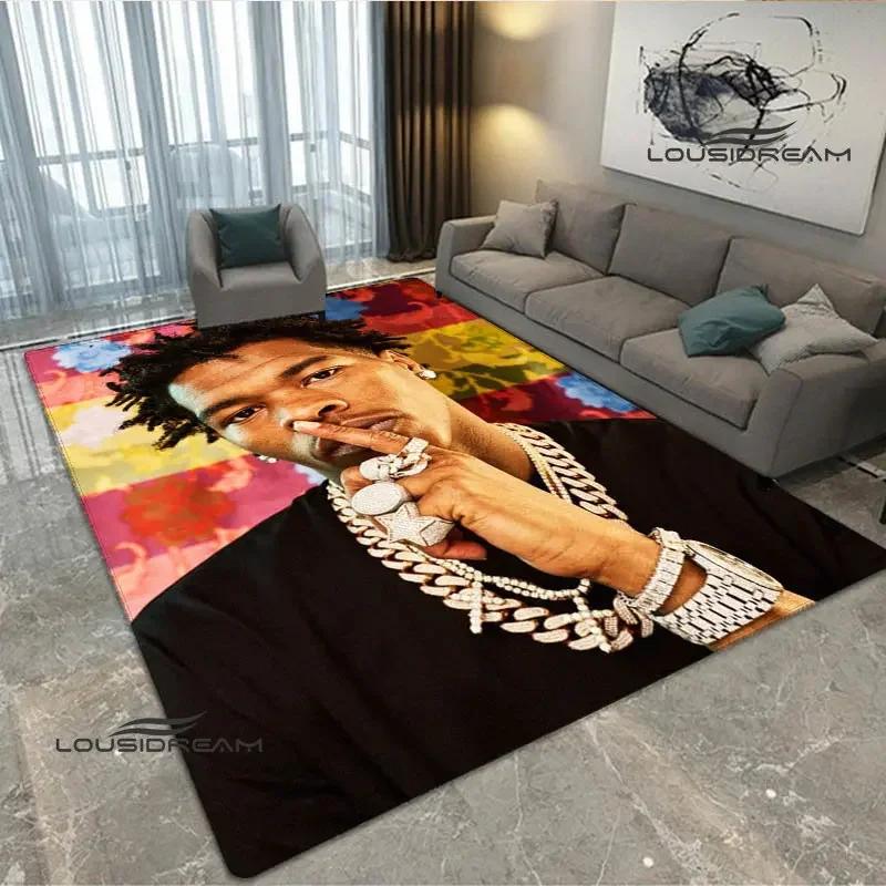 2026 Hip-hop singer Lil Baby carpet Non-slip carpet Yoga mat carpets for living room area rug Door pad anime rug birthday gift