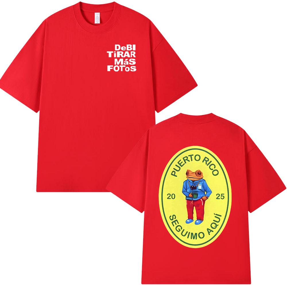 Bad Bunny DTMF Debi Tirar Mas Fotos 2025 New Album T Shirts Men Women Clothing Cotton Oversized T-shirts Hip Hop Fashion T-shirt