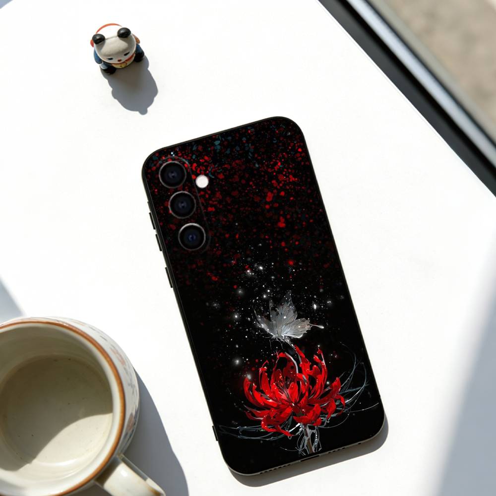 

Flower of Hell Phone Case For Samsung Galaxy A73,A72,A71,A70,A53,A52,A51,Others Soft Black Cover Samsung a12
