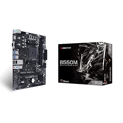 

BIOSTAR MicroATX motherboard with AMD B550 chipset and support for AMD Ryzen 5000 series processors [B550MH 3.0] - High cost performance
