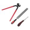 Hoof Repair Tool Kit Steel Double Sided File Hoof Trimmer Tool Kit for Horses Cattle Sheep Donkeys