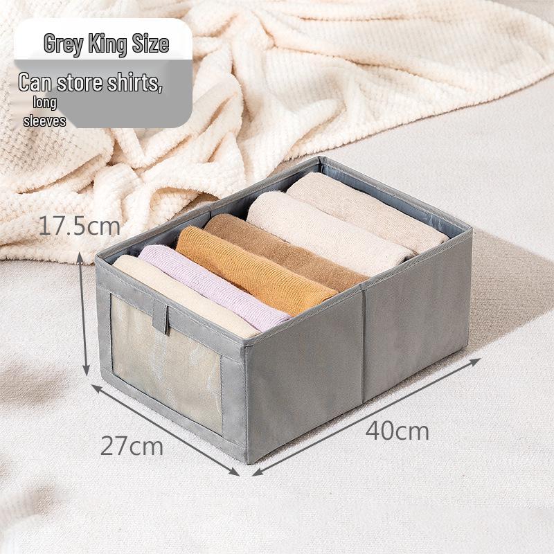 Jeans Storage Organizer: Divided Clothing Box for Wardrobe 