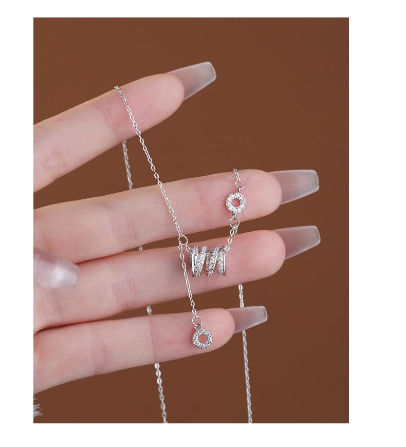 Sterling Silver Small Waist Tassel Necklace - Elegant Luxury Pendant for Women
