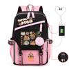 Kapibara fun peripheral printing new schoolbag cute cartoon primary and secondary school students spine backpack