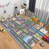 Kids Car Park Theme Crawling Carpets for Living Room Decoration Kids Bedroom Home Decor Sofa Carpet Non Slip Area Rug Floor Mat