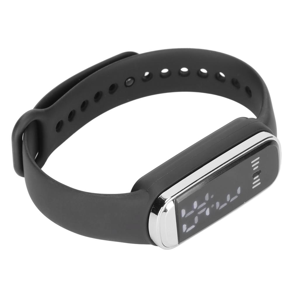 Digital Watch LED Screen 12Celsius24 Hour Rechargeable Stylish Electronic Wrist Watch for Men Women
