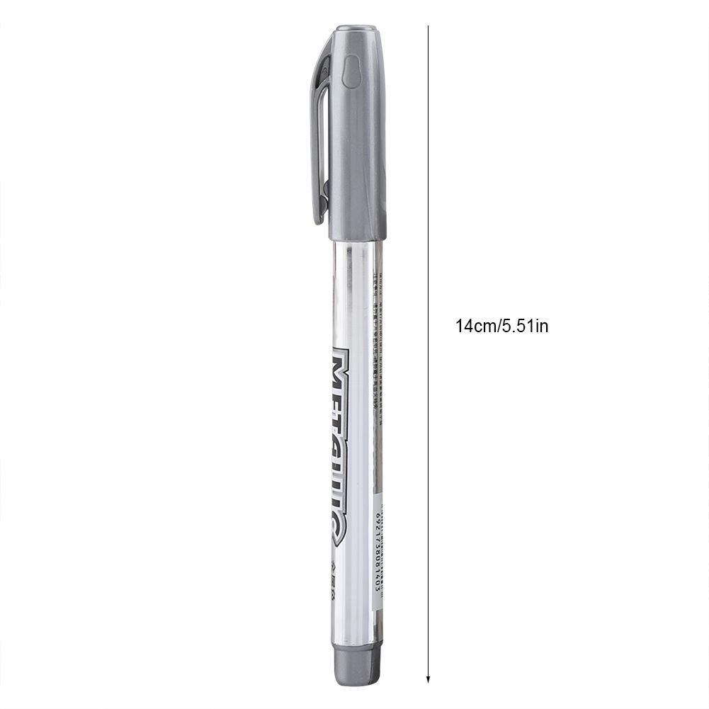 12Pcs Marking Pen Permanent Marker Greeting Cards Album Scrapbook   Writing Drawing (Golden)