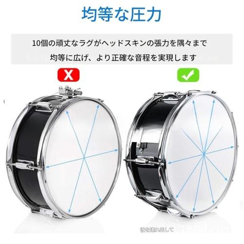Vilom Snare Drum Set for Beginners, Marching, Easy Installation, Stand, Sticks, Key Bag, Mute Pad, Adjustable Strap, Student Holiday Gift, Musical Ins
