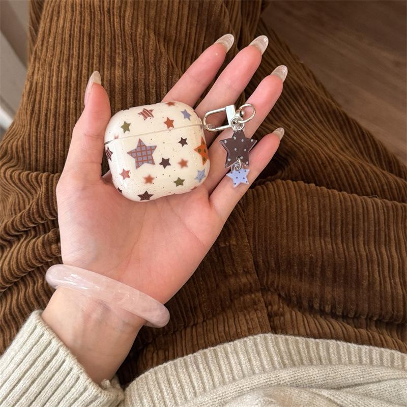 Korean simple splashing ink color stars for AirPods 1 /pro1 earphone protective case two or three generations of new models