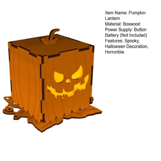 Halloweenská dýňová lampa Dřevěná dekorativní dýňová lucerna pro vnitřní venkovní krb na krbovou římsu Stolní dekorace