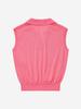 LORDLOAR Signature Summer Collared Sleeveless Knit Pink