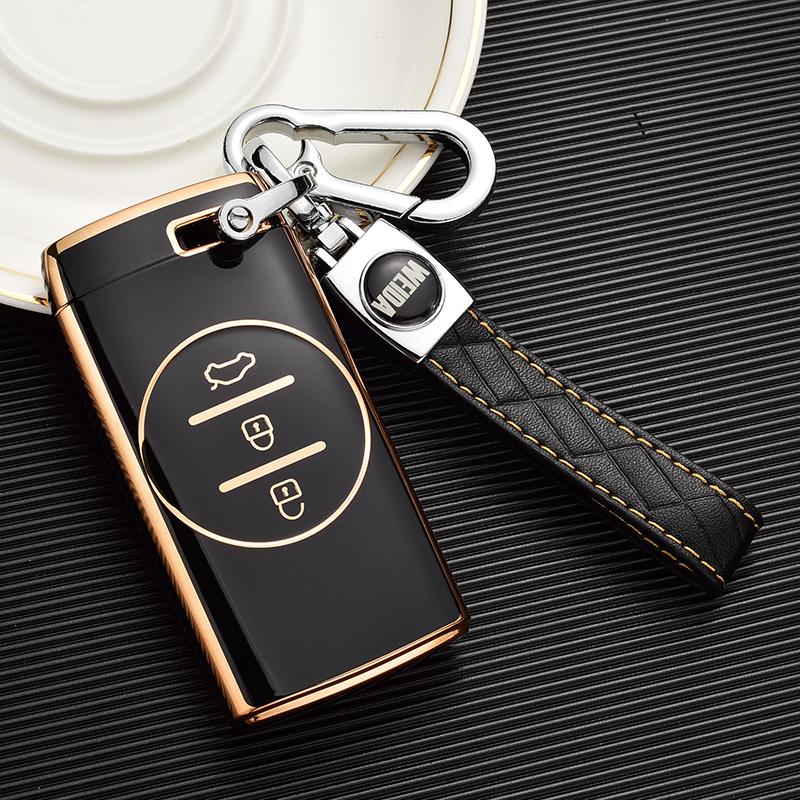 

Chery Tiggo 7 Pro покрытие ТПУ 3 кнопки автомобильный чехол для дистанционного ключа чехол аксессуары брелок защита чёрный