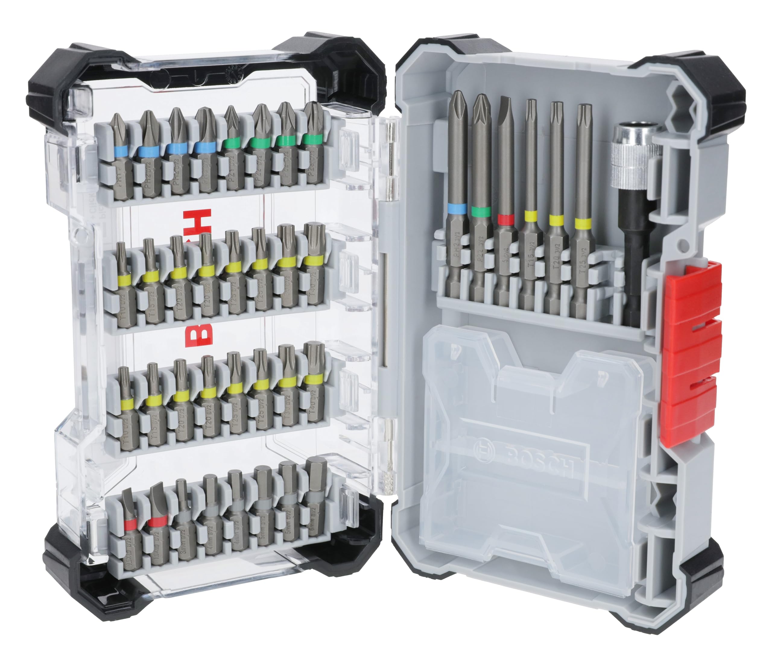 

[Amazon.co.jp Exclusive] Bosch Screwdriver Bit Set (40 Bits, 6.35mm Hex Shank, 9mm Slot Shank, Case Included) 2607017731