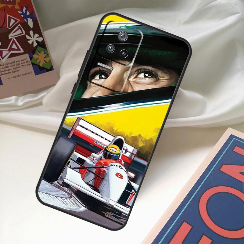 

Чехол для гонок Ayrton Senna F1 для Xiaomi 13 14 Ultra 11T 12T 13T Pro 12 Lite POCO X6 M6 Pro X3 X4 X5 M5s F3 F5 POCO X6 Pro