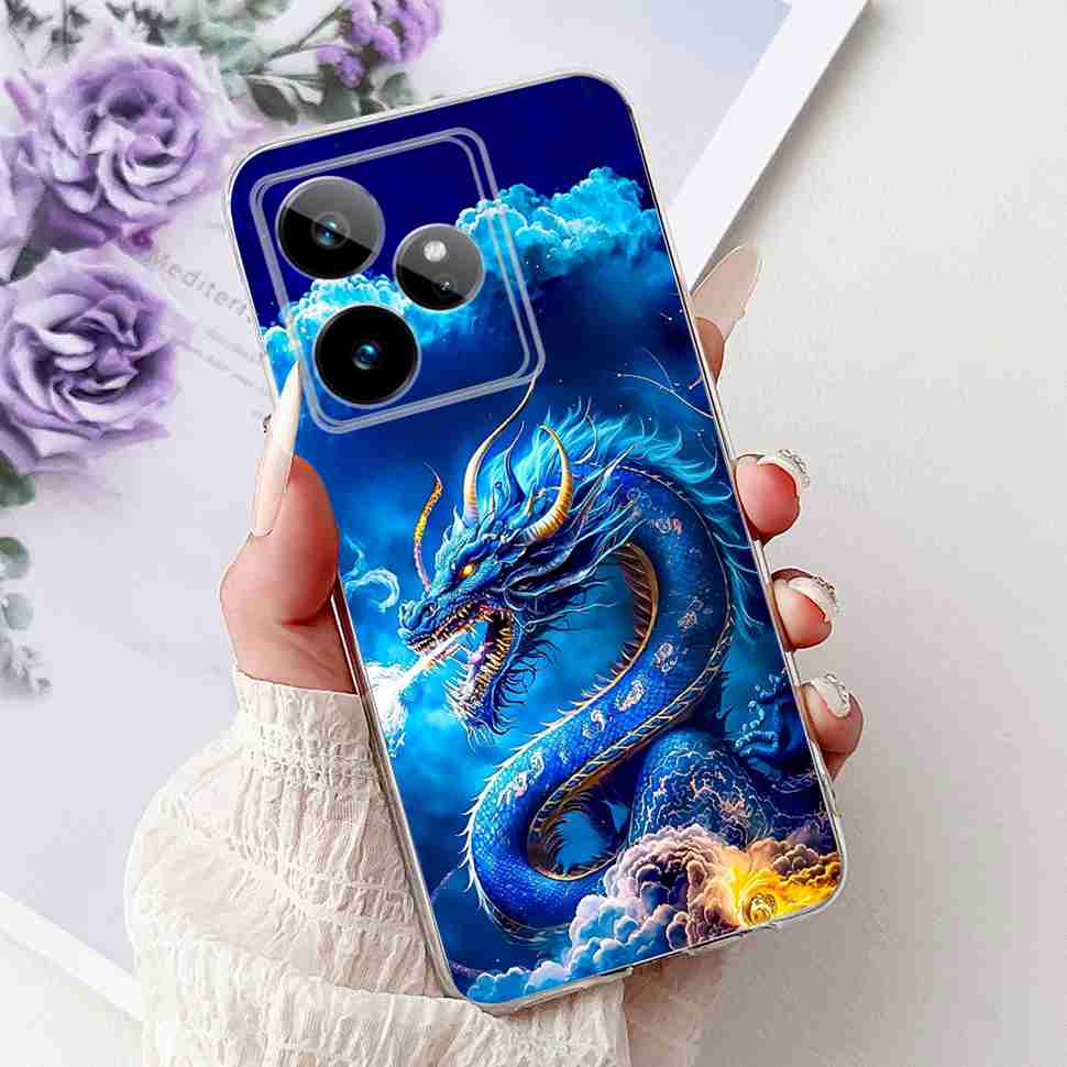 For Realme GT 7 5G 2025 RMX5061 Case Cute Girl New Flowers Soft Silicone TPU Cover For Realme GT7 GT 7T 5G Global Phone Cases