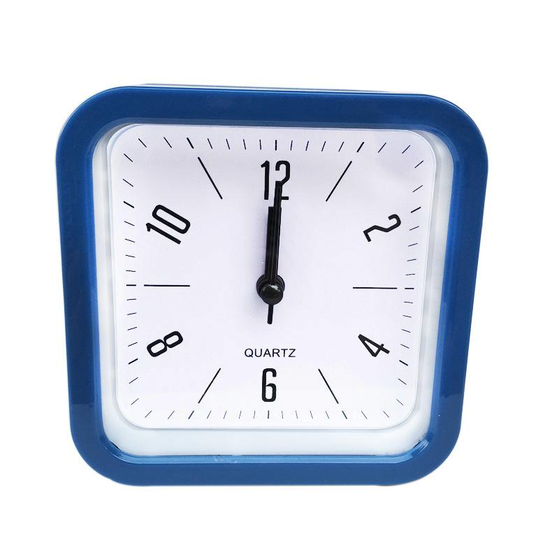

Home Digital Needle Alarm Clock Plastic Square Alarm Clock Bedside Home Bedroom Snooze Clock Square blue#0