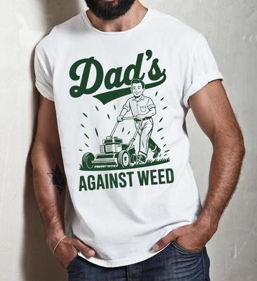 Väter gegen Gras T-Shirt • Lustiges Anti-Gras T-Shirt für Väter • Vatertagsgeschenk
