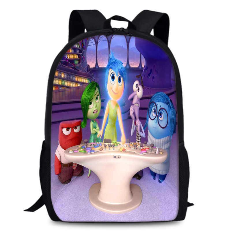 Spacious Inside Out 2 Backpack Durable Oxford Fabric 15 Inch School Bag Unisex