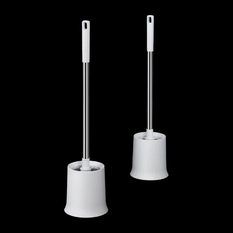 NHZHIW Stainless Steel Wall-Mounted Toilet Brush Set