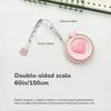 1pc Compact Retractable Pastel Heart-Shaped Mini Tape Measure - for Body Measurements, Clothing