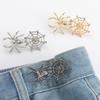 Spiderweb Shape Metal Fastening Button Detachable Pant Buttons Pin Crafts Waist Tightener Clothing Buckle Sewing Tool