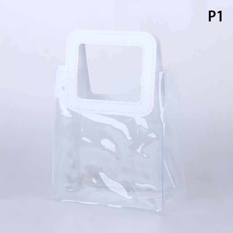 

Креативная прозрачная сумка-тоут, сумка для покупок из ПВХ с ручкой, подарочная сумка, многоразовая многоцелевая сумка большой вместимости, подарочная сумка as the picture