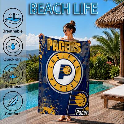 Pacers Basketball Team  Beach Towel, Microfiber Beach Towel, Perfect For Pool, Beach, Travel, Home Decor Beach Party Fan Gifts
